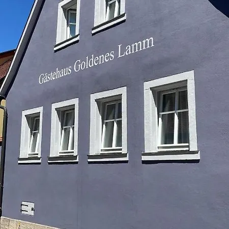 Pensjonat Gaestehaus Goldenes Lamm Rothenburg ob der Tauber